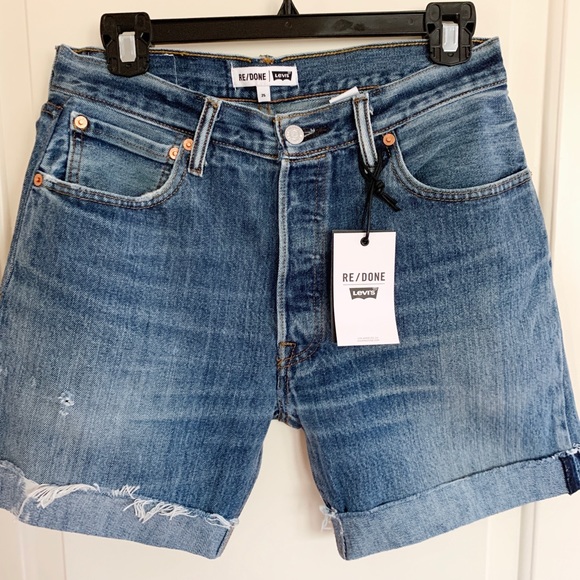 redone levi shorts